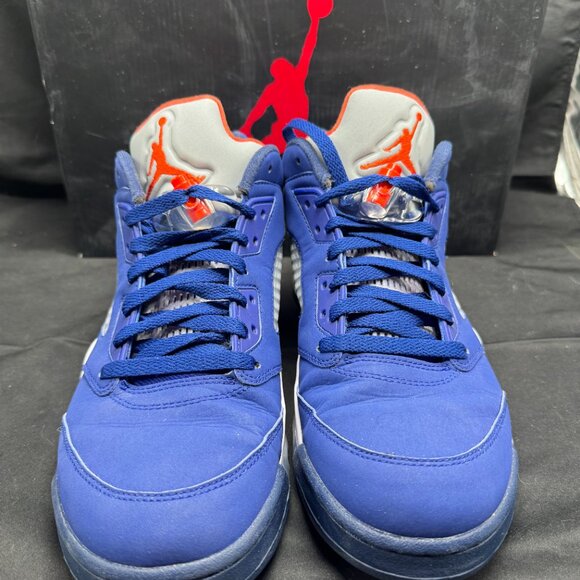 Vintage NIKE AIR JORDAN 5 RETRO LOW KNICKS 819171-417 Men\'s Size 10 with Box main image 9
